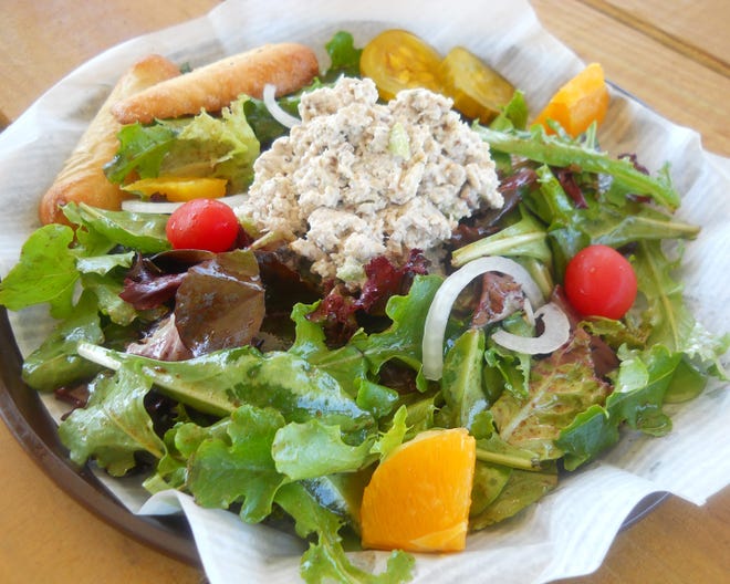 Chicken salad is served on a Low Tide Salad at Low Tide Lunch, 499 W. Beach Drive, in Panama City.