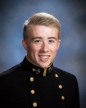 This photo provided by the U.S. Naval Academy shows Navy midshipman Hans Loewen, 20 of Hampstead, N.C., died Saturday, March 29, 2014, after a skateboarding accident last weekend. Loewen died while in a coma at the University of Maryland Shock Trauma Center in Baltimore with his family by his side. Loewen was injured in a skateboarding accident March 22 while on a camping trip with other midshipmen at Assateague State Park.