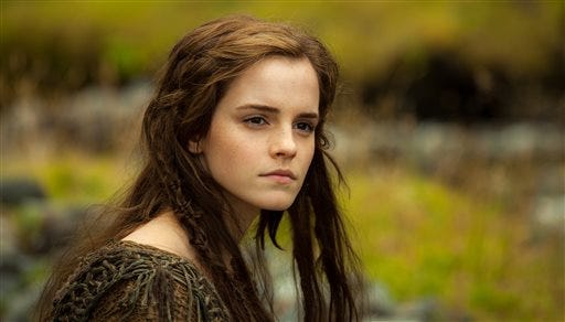 This image released by Paramount Pictures shows Emma Watson in a scene from "Noah." (AP Photo/Paramount Pictures, Niko Tavernise, file)