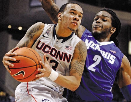 All-American guard Shabazz Napier (left) of Connecticut is one of the star players to watch at the Final Four. UConn plays No. 1 overall seed Florida on Saturday night, while Wisconsin plays Kentucky in the other national semifinal. The championship game is Monday.