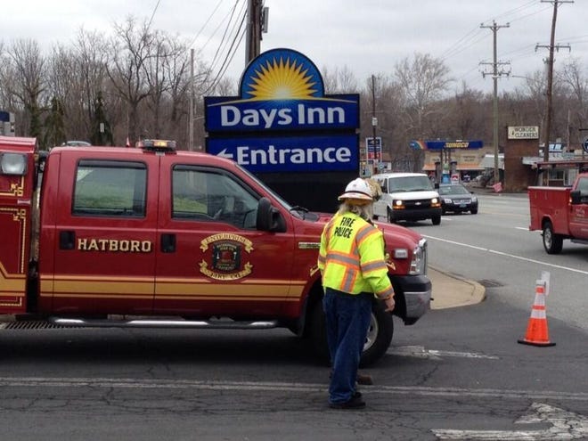 Police are looking for a man they suspect was using a room at the Days Inn hotel on Easton Road as a drug-making laboratory and responsible for an emergency evacuation there Friday afternoon.