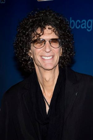 Howard Stern arrives for an "America's Got Talent" taping at Madison Square Garden on Friday, April 4, 2014, in New York. (Photo by Charles Sykes/Invision/AP)