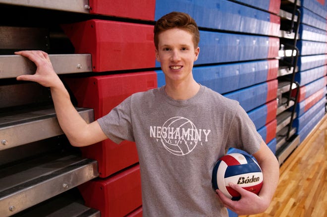 Neshaminy's Ryan Jamison has become very good in volleyball in a short period of time.