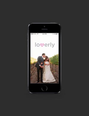 Tthe wedding app Lover.ly is billed as a one-stop-shop for the betrothed. Loverly offers shopping and planning platforms, as well as info on wedding trends, from 70’s-style dresses to serving donuts. (AP Photo/Loverly)