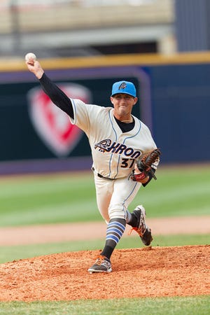 Akron RubberDucks’ pitcher Shawn Armstrong has a 2.08 ERA in four appearances. Armstrong is a former West Craven and East Carolina pitcher.