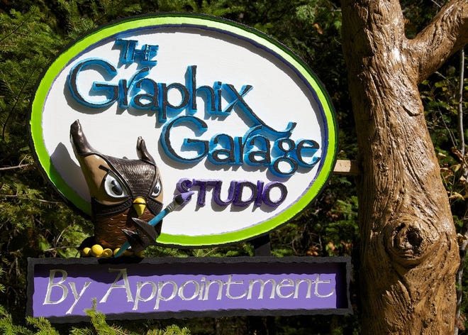 The Graphix Garage, owned and operated by Jennifer DeVos and Lisa Walker, recently won first place in the “Signs of the Times” magazine’s Best Commercial Freestanding Signs 2014 contest. The Pickford area business was awarded for their own 3-D sign.