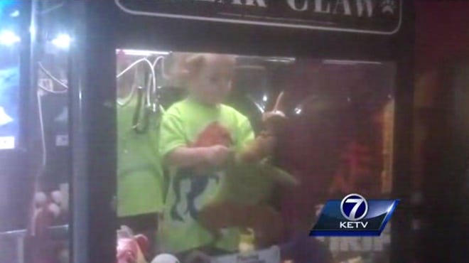 A 3-year-old boy who disappeared from his mother's home was found inside a claw machine at a bowling alley across the street.