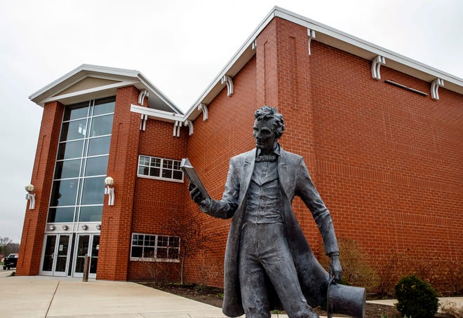 The Lincoln Heritage Museum is inside the Lincoln Center on the campus of Lincoln College in Lincoln.