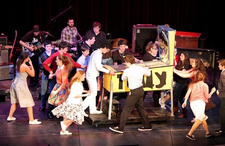 Portsmouth High School students opened the 19th annual Spotlight on the Arts awards show with a performance of "Pinball Wizard" from The Who's "Tommy,” one of the many memorable events in the event’s history.
Ioanna Raptis file photo