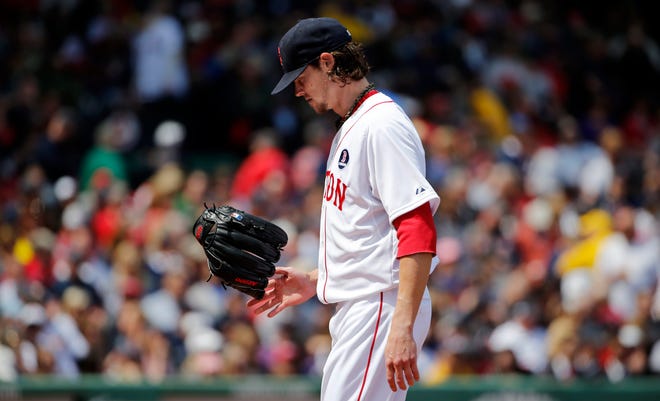 Clay Buchholz was roughed up by the Orioles on Monday.
