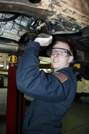 Jacob Manuel has completed five of nine student certifications this year at Canadian Valley Technology Center. Combined, students in the Automotive Service Technology program at Holt Campus have completed 79 such certifications. PHOTO PROVIDED
 PROVIDED