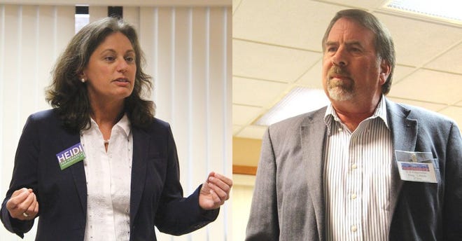 District 1 Congressional hopeful Heidi Hall and incumbent Doug LaMalfa both spoke at the candidates’ forum in Mount Shasta. Contenders Dan Levine and Gregory Cheadle were not present.