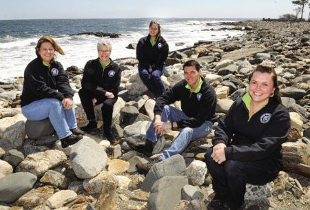 Members of Seacoast Science Center's Marine Mammal Team started responding to seal strandings as of New Year's Day. From left are Nikki Annelli, Wendy Lull, Sarah Toupin, Rob Royer and Ashley Stokes.