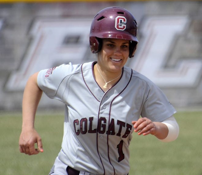Haley Fleming had a two-run homer for Colgate Sunday afternoon against Boston University.