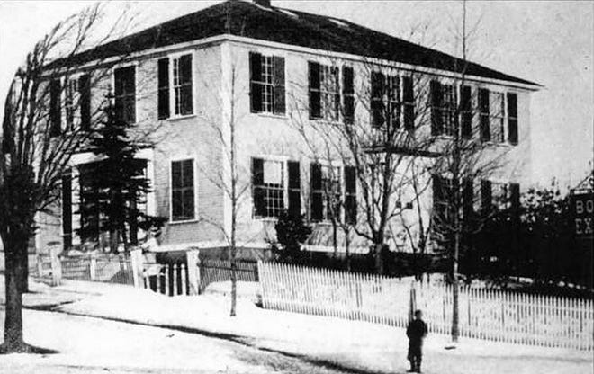 The Ipswich Female Seminary, located at the base of North Main Street, was established in April 1828 and closed in 1876. Courtesy photo
