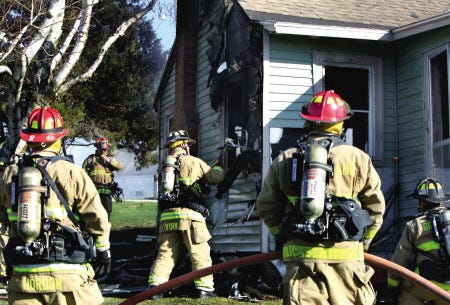 Fire crews from multiple communities battled a two-alarm structure fire at 161 Newington Road in Greenland on Thursday.