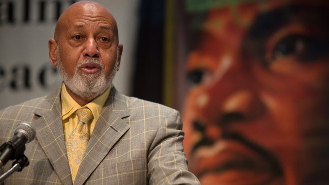 U.S. Rep. Alcee Hastings, D-Miramar, addresses guests at the annual Dr. Martin Luther King, Jr. breakfast at the Palm Beach County Convention Center on Jan. 20, 2014, in West Palm Beach. Hastings was one of the last U.S. House holdouts from the social media website Twitter, but he joined recently with the help of an aide.