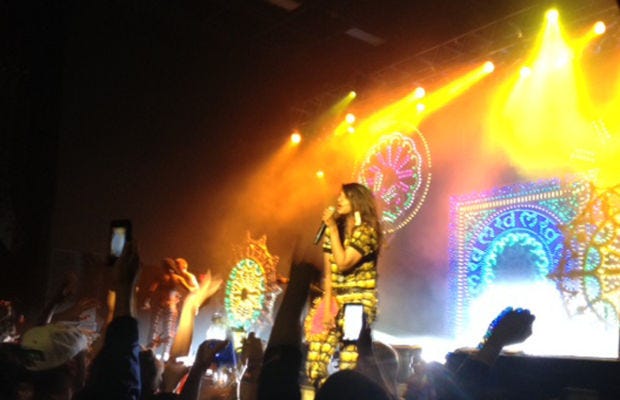 M.I.A. performs at Stage AE on Monday.