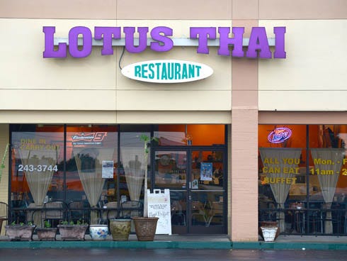 Lotus Thai Restaurant is located on Mary Esther Cutoff in the Longhorn Plaza.