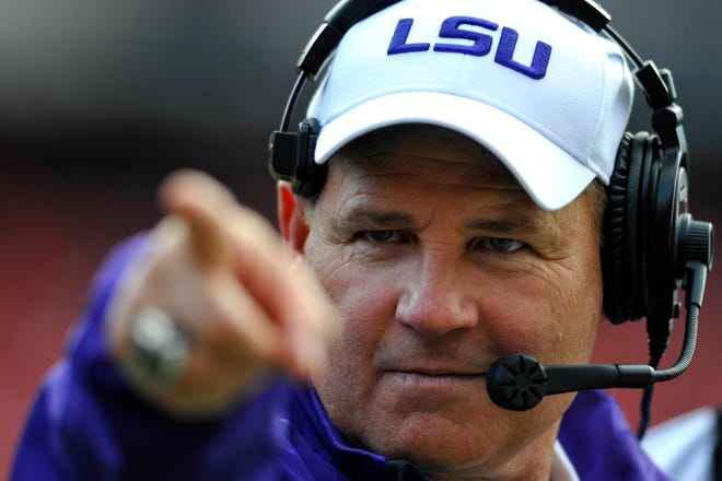 LSU coach Les Miles said the format hurts LSU because its rivalry game is against traditional power Florida, which leads to a harder schedule.
