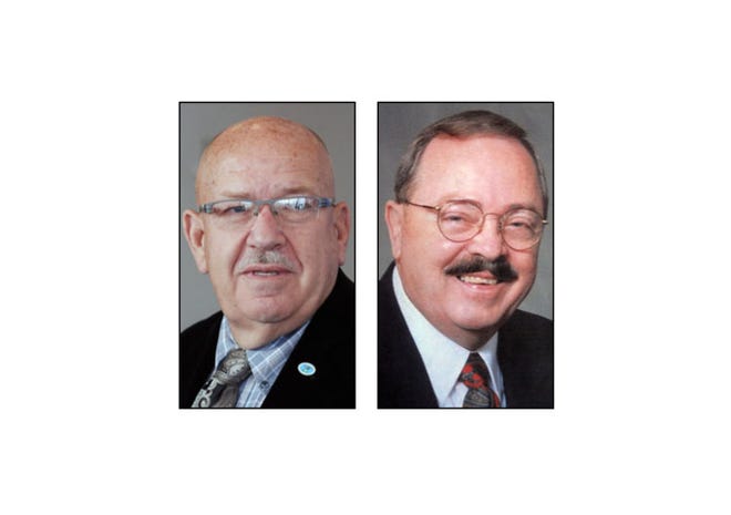 George Liner, left, and Lee K. Allen are facing off in the Republican primary for a seat on the Craven County Board of Commissioners.