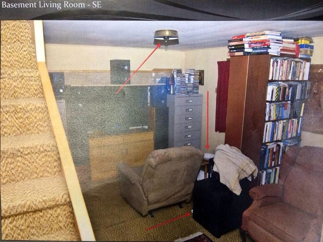 In this undated photo released by Morrison County Attorney's Office, the basement of Minnesota homeowner Byron Smith where Smith shot and killed two teenagers during a break-in is seen. Smith was convicted Tuesday, April 29, 2014, of premeditated murder.