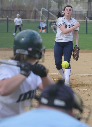 Coyle-Cassidy pitcher Kori McDonald fires a pitch toward the plate in Friday's non-league game over Dartmouth at Coyle-Cassidy High School.