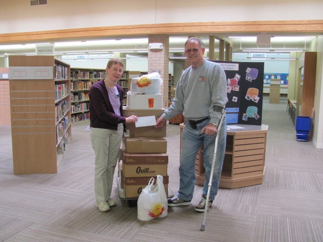 Library Food Drive Helps Community Cupboard