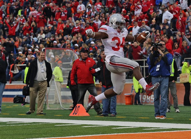 Ohio State's Carlos Hyde is a good bet to be the first running back picked on Day 2 of the NFL draft.