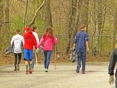 Some 200 people turned out Saturday for the town's annual cleanup event organized by the Conservation Commission.