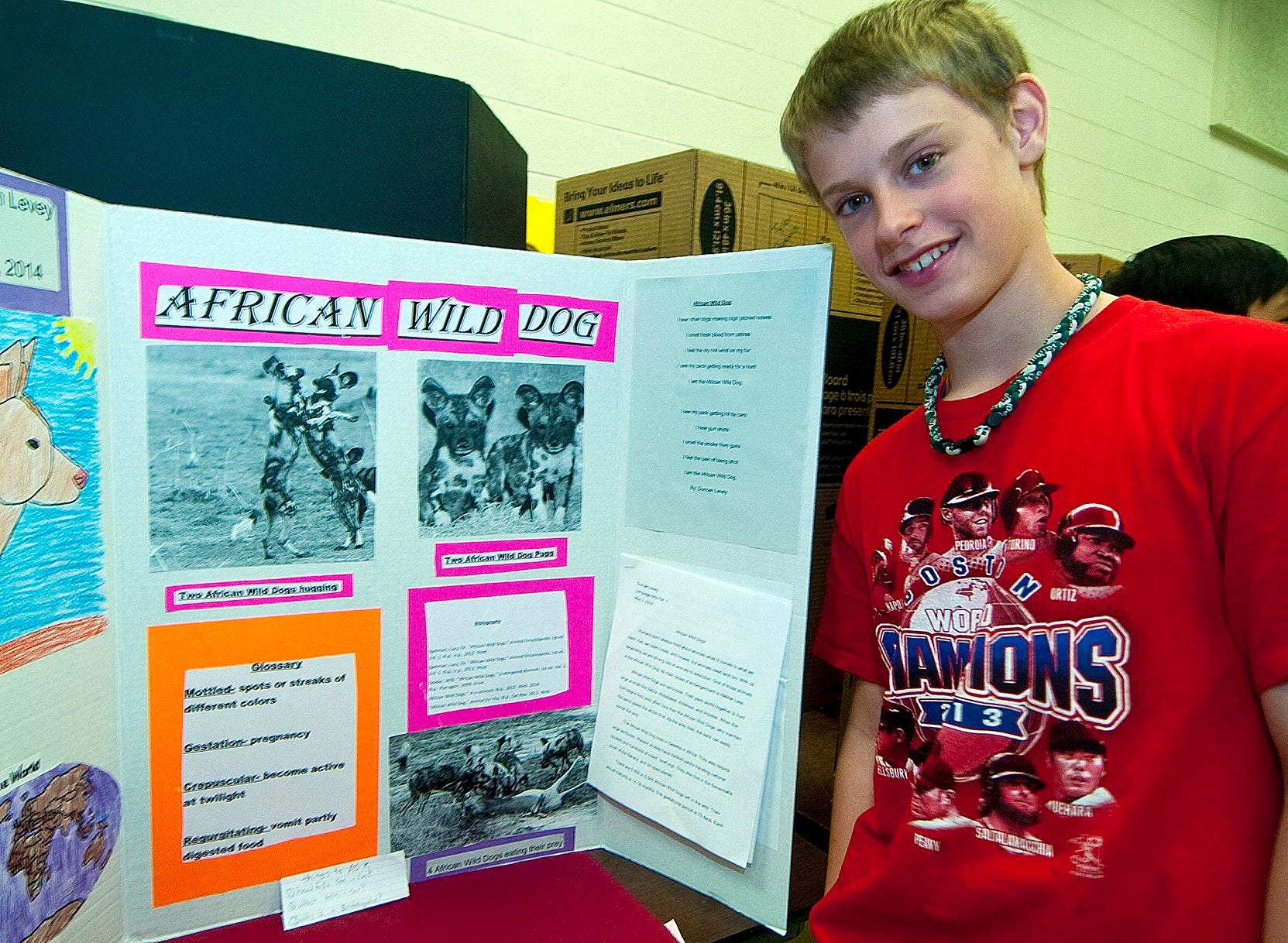 Embracing endangered species Middle-schoolers hold fair explaining their projects Embracing endangered species Middle-schoolers hold fair explaining their projects
