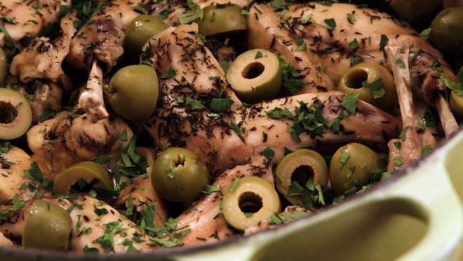 Rabbit was popular around World War II but has fallen out of favor. Now that game meats are back in popularity so is rabbit, which is used in this Coniglio Bianco, or Italian Braised Rabbit.