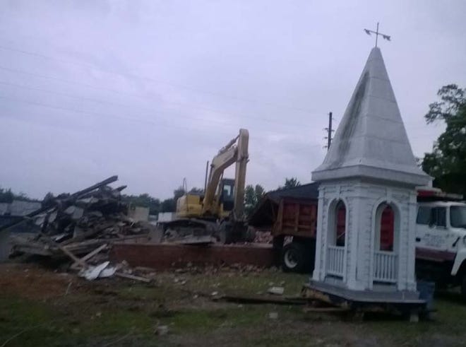First Baptist Church of Cottondale was demolished following a fire in November.