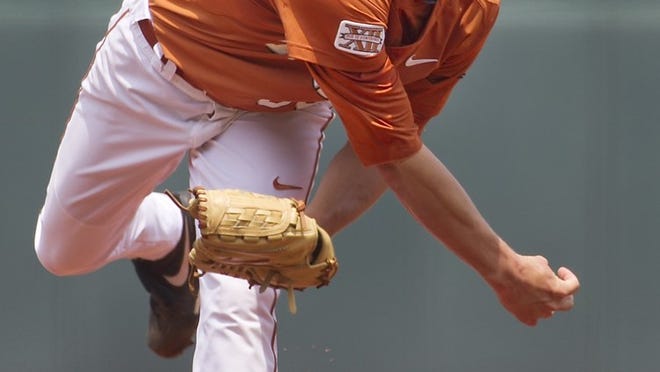 Texas pitcher Nathan Thornhill, who has been the regular Sunday starter for the final game of Big 12 best-of-three series, will instead start on Saturday for the Longhorns’ final Big 12 series of the regular season this weekend, at Kansas State.