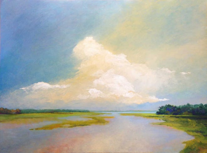 Contributed 'Reservoir' painting by artist Heidi Edwards, on view through June 1 at the St. Augustine Art Association in an exhibit by the Florida Artists Group.