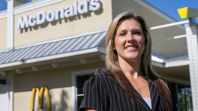 Michele Heisner, owner of eight Palm Beach County McDonalds franchises, in Loxahatchee.
