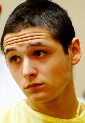 Michael Beaudry, 20, of Weymouth faces a judge in Quincy District Court Tuesday morning Feb. 5, 2013, on charges that he murdered his father outside the family home in Weymouth on Monday afternoon after an argument.