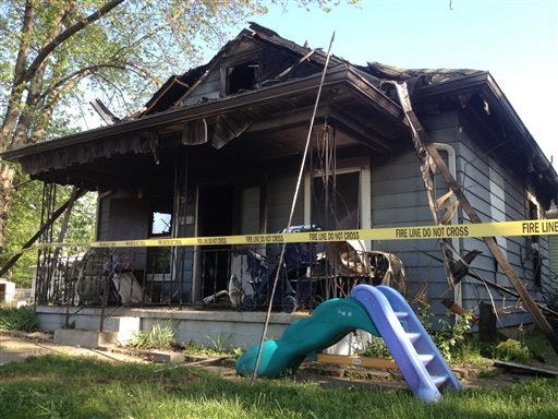Investigators are looking into a suspicious fire that burned this home in Middletown, Ohio.