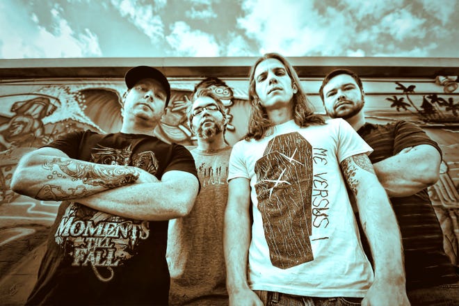 Photo provided by LCB Management
The Central Florida metal band Lydia Can’t Breathe will perform Monday May 26 at the OM Bar and Chill Lounge in New Smyrna Beach. The band includes, from left: drummer Josh Runfeldt, bassist Shawn Goree, singer-guitarist Kyle Bolduc and guitarist Dan Wilson.