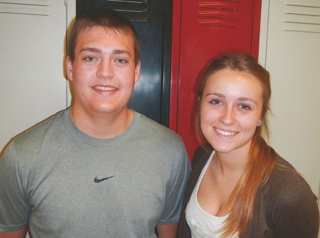 New Philadelphia High School Science Club President Aaron Sims and Vice President Cheyanne Shook were responsible for preparing articles this year for readers of The Times-Reporter.