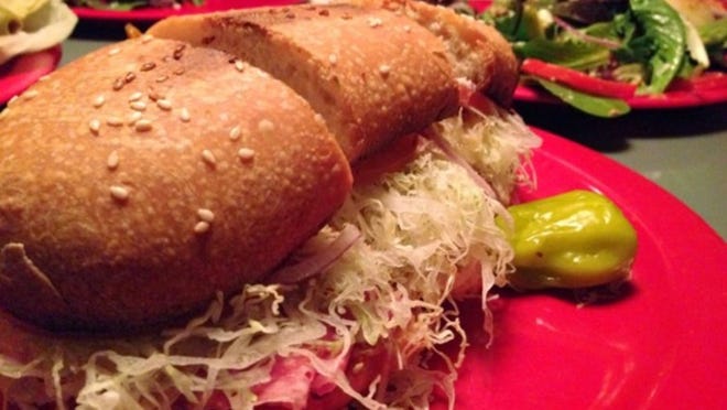 The Italian assorted at Home Slice goes the nontraditional route with mayonnaise.