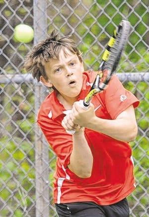 Barnstable freshman Max Francis recorded a 6-0, 6-0 win over Tim Eby of Marshfield on Sunday.