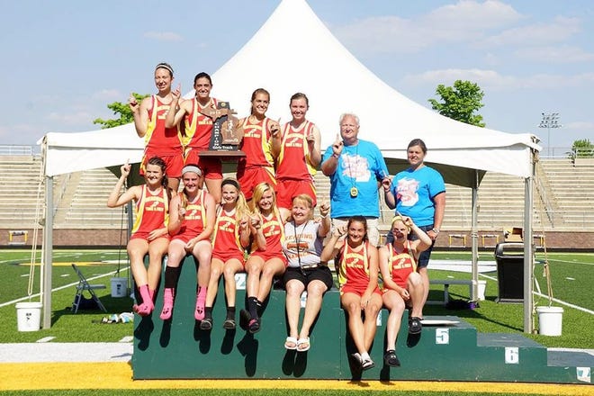 The Reading girls track team won the Division IV State Track team championship on Saturday at Hudsonville. PHOTO PROVIDED