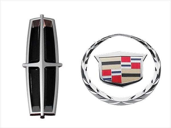 Here are the famous badges of Lincoln and Cadillac, both of which were the brain trust of the same mechanical creator. Henry Ford, as explained in the column, did put up his investor monies to make the Cadillac possible. (Compliments Lincoln and Cadillac)