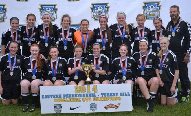 The U17 Warminster Ladyhawks captured the Eastern Pennsylvania-Turkey Hill Challenge Cup with a 3-0 win over CASA CAPA Blast in May.