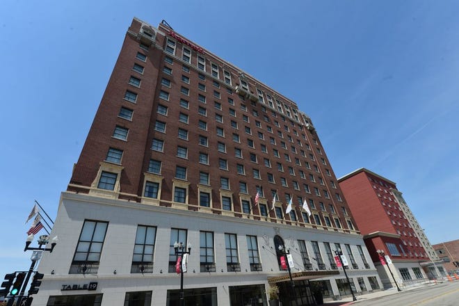 FILE PHOTO: EM Properties will ask the Peoria City Council to allow a switch in management of the Marriott Pere Marquette and Courtyard by Marriott. The hotels are currently run by Marriott International. The request would put operations under the control of First Hospitality Group, based in Rosemont.