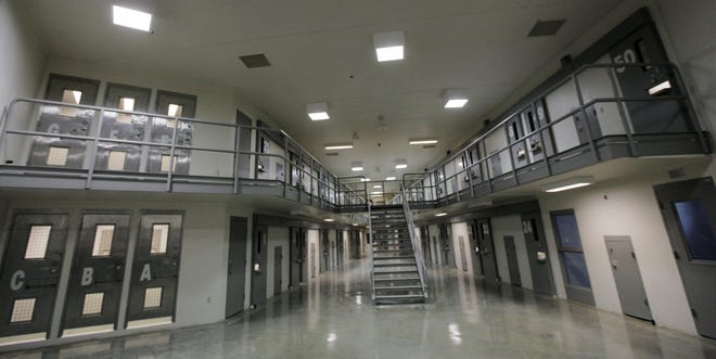 A cell block is seen during a media tour of the Thomson Correctional Center in Thomson on Dec. 22, 2009.