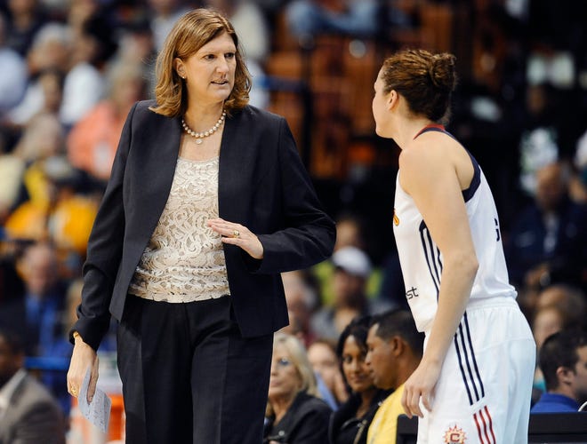 Connecticut Sun coach Anne Donovan, left, has been impressed with the play of veteran forward Kelsey Griffin, right. THE ASSOCIATED PRESS