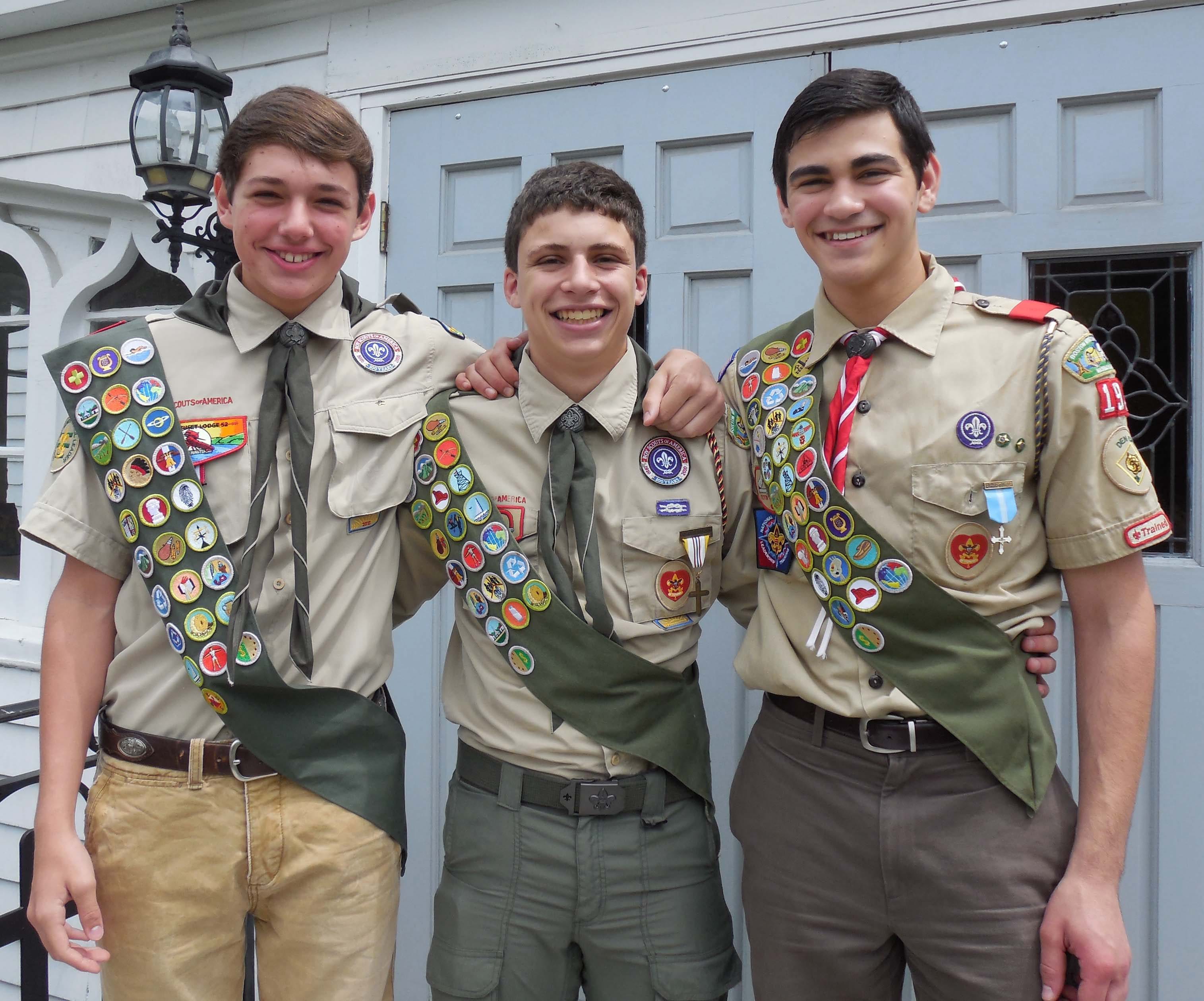 Three achieve Scouts’ highest honor