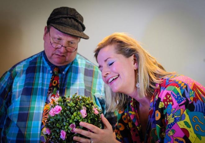 Colin Jenai plays Vincent and Kerrin Monroe is Rhoda in "The Girls of the Garden Club," Friday through June 28 at the Town and Country Players in Buckingham.